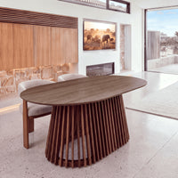 Ravenwood Casablanca 200cm Oval Dining Table Walnut