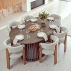 Ravenwood Casablanca 200cm Oval Dining Table Walnut