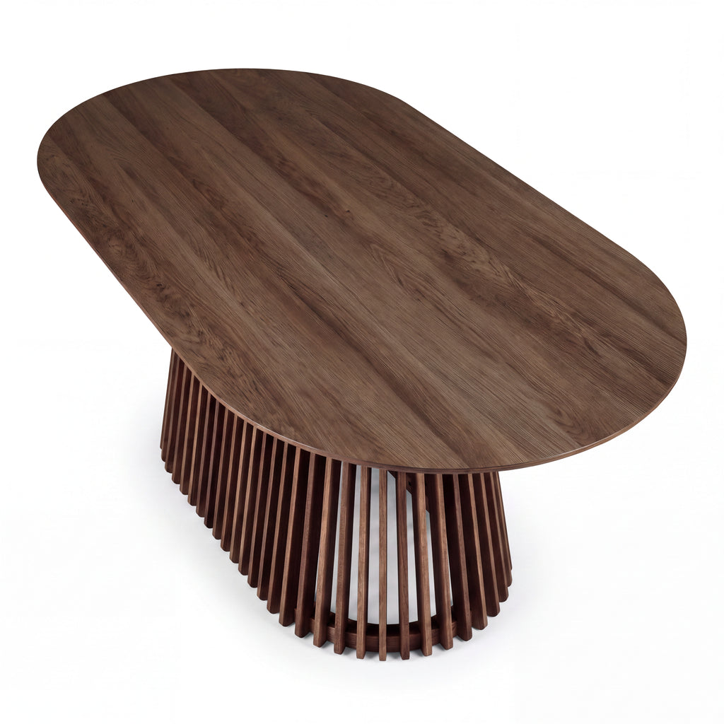Ravenwood Casablanca 200cm Oval Dining Table Walnut