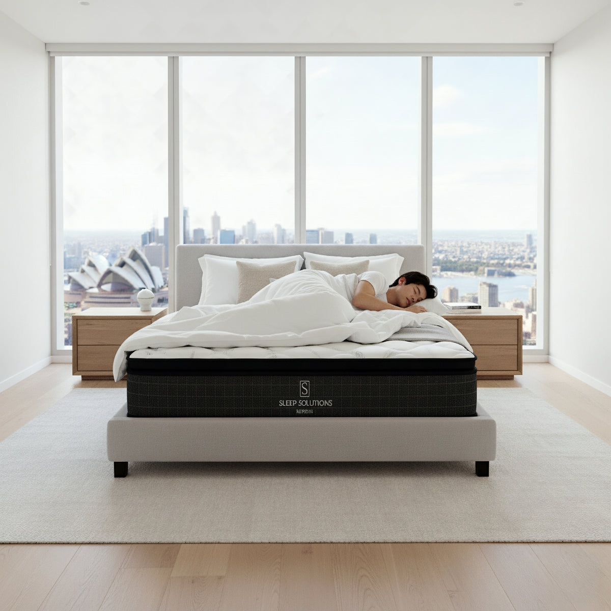 Refresh Pocket Spring Mattress Medium Bamboo Cover Pillow Top  Double 