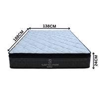 Refresh Pocket Spring Mattress Medium Bamboo Cover Pillow Top  Double 