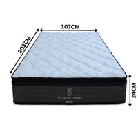 Refresh Pocket Spring Mattress Medium Bamboo Cover Pillow Top  King Single 