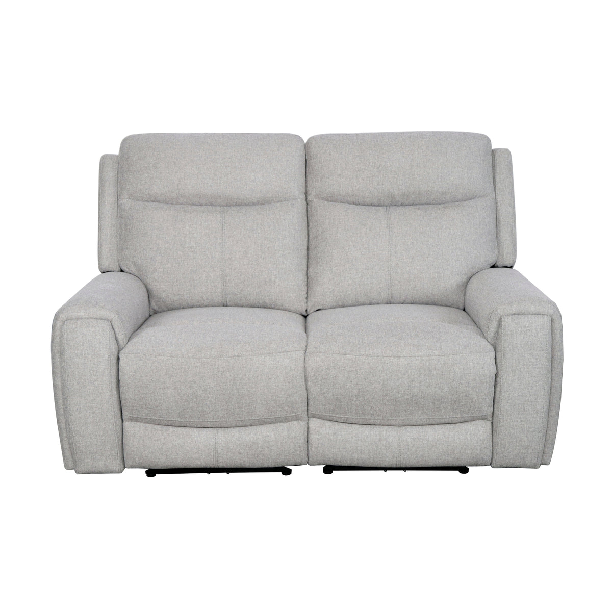 Regal 2 Seater Electric Recliner Fabric Lounge Light Grey