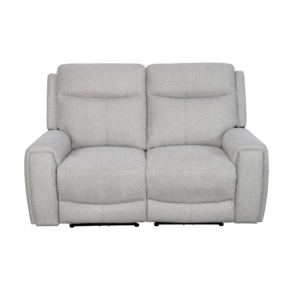 Regal 2 Seater Electric Recliner Fabric Lounge Light Grey