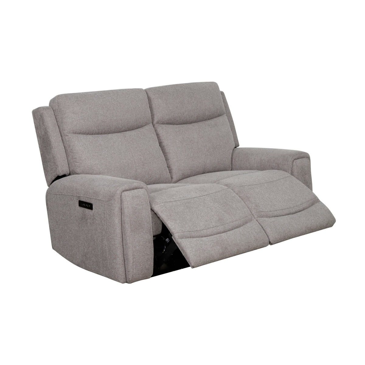 Regal 2 Seater Electric Recliner Fabric Lounge Tone Grey