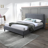 Remus King Bed Frame Charcoal