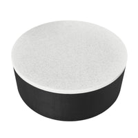 Rexington 100cm Marble Coffee Table Black Base White