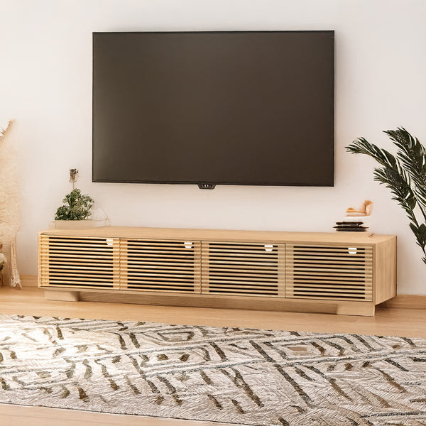 Riley 230cm 4 Doors ETU Entertainment TV Unit Natural
