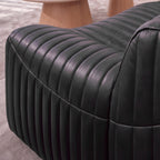 Ripley 3 Seater Sofa Black, upholstery texture detail