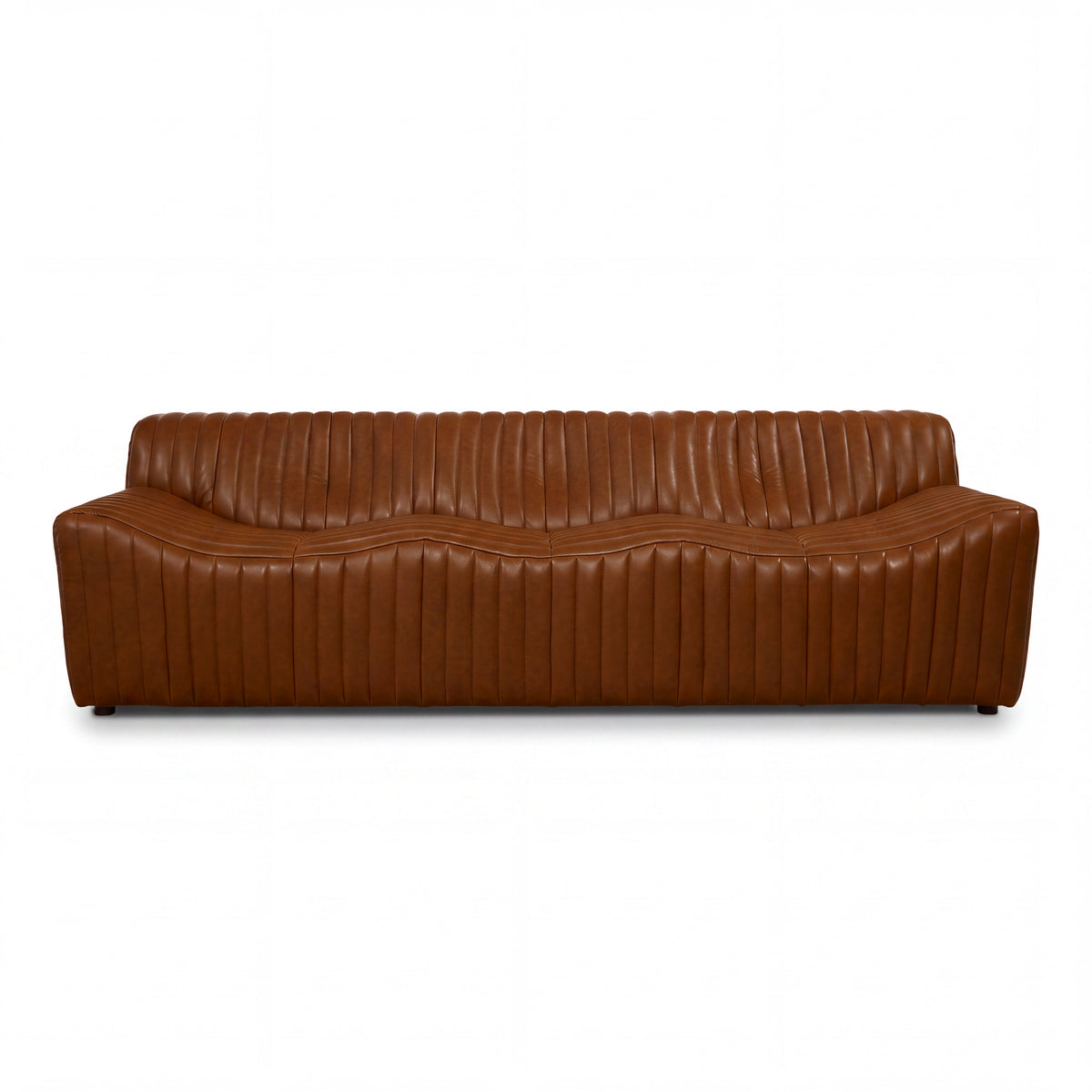 Ripley 3 Seater Sofa Tan, front view on a white background