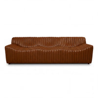 Ripley 3 Seater Sofa Tan, front view on a white background