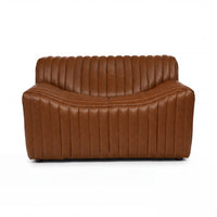 Ripley Single Seater Armchair Sofa Tan, front view on a white background
