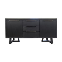 Rocky 160cm Buffet Table Dark Grey