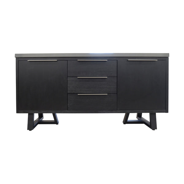 Rocky 160cm Buffet Table Dark Grey