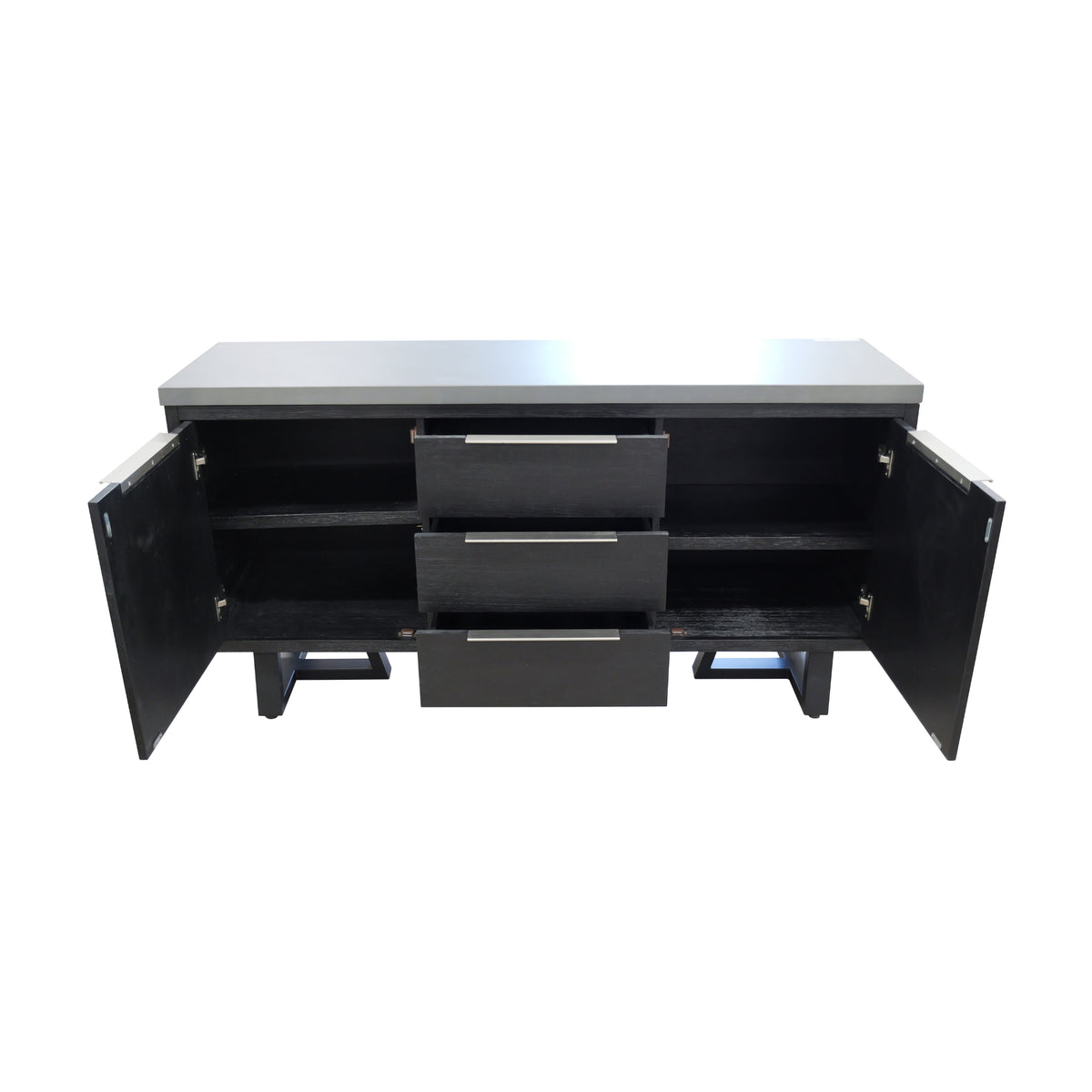 Rocky 160cm Buffet Table Dark Grey