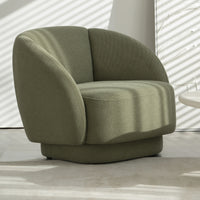 Roland Fabric Occasional Accent Chair Armchair Olive Green