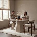 Ruddy 120cm Round Dining Table Putty Beige