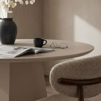 Ruddy 120cm Round Dining Table Putty Beige