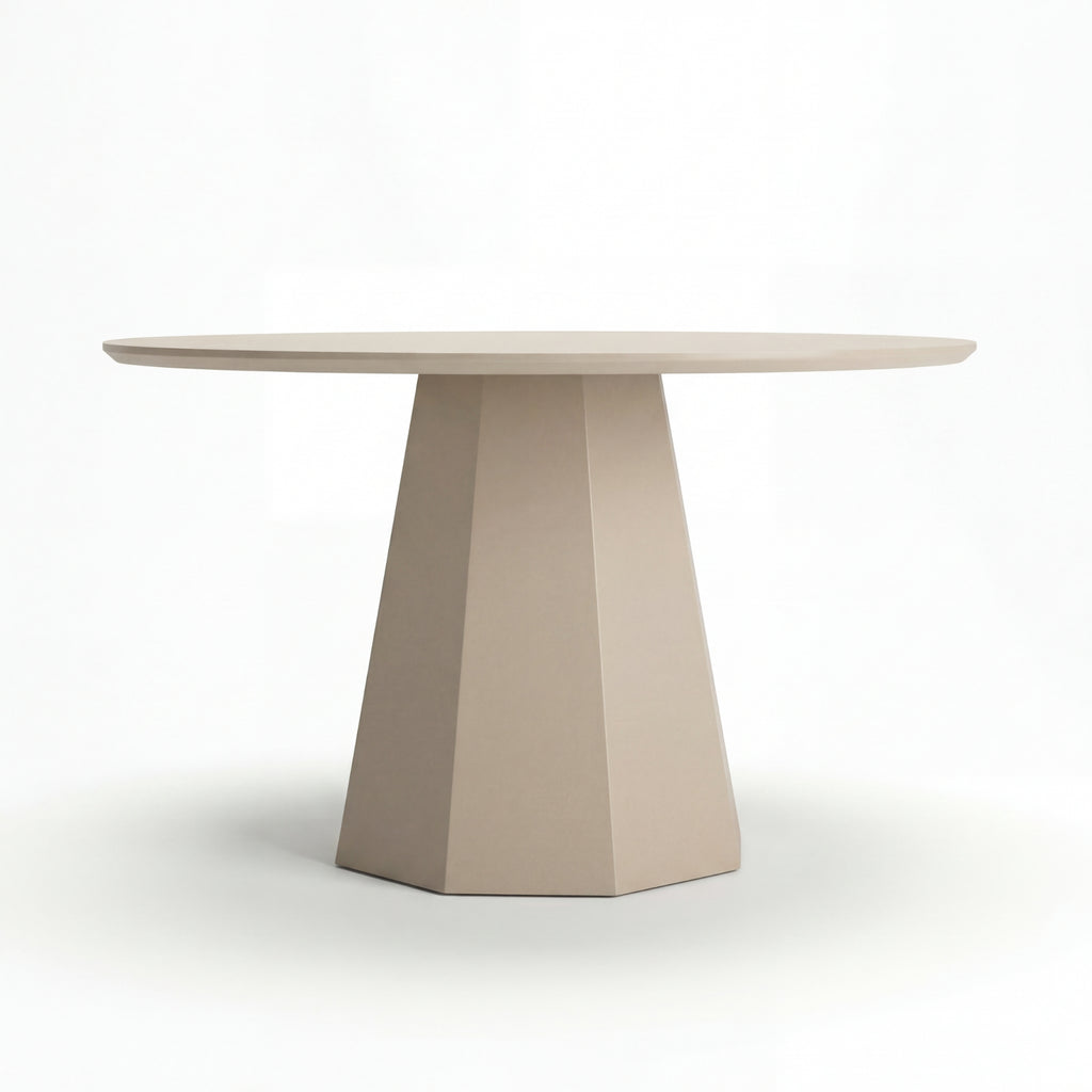 Ruddy 120cm Round Dining Table Putty Beige