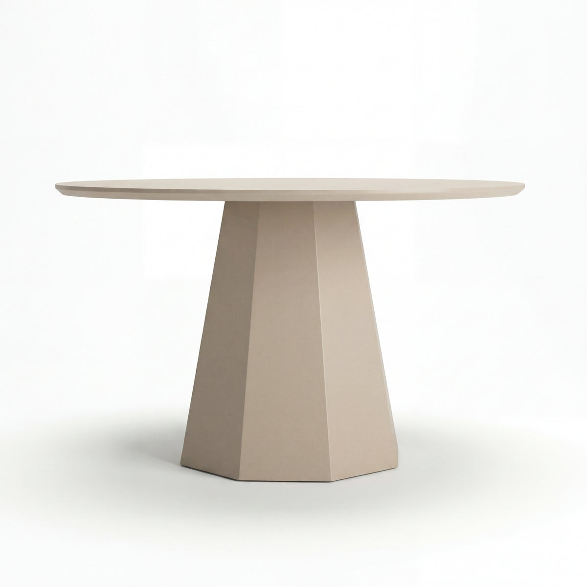 Ruddy 120cm Round Dining Table Putty Beige