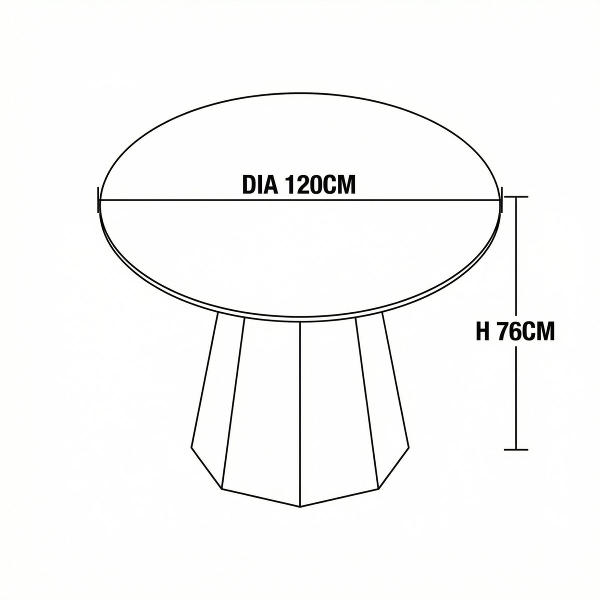 Ruddy 120cm Round Dining Table Putty Beige