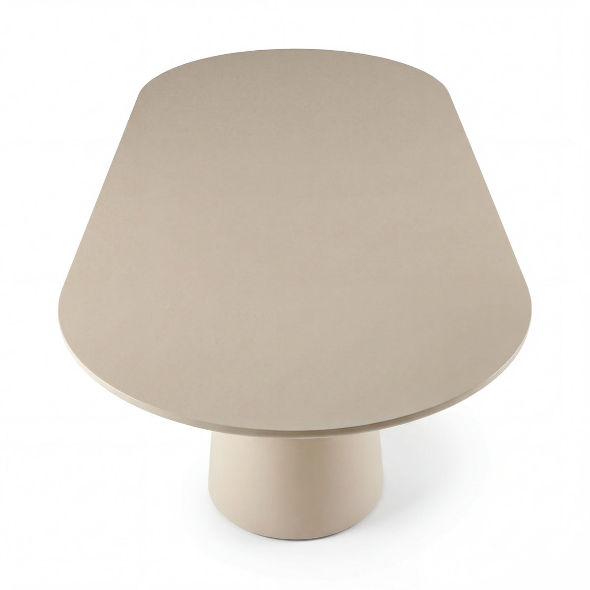 Sade 200cm Oval Dining Table Putty Beige