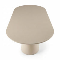 Sade 200cm Oval Dining Table Putty Beige