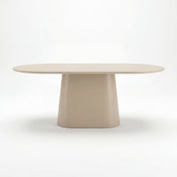 Sade 200cm Oval Dining Table Putty Beige