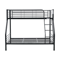 Sams Single Double Metal Bunk Bed Frame Black