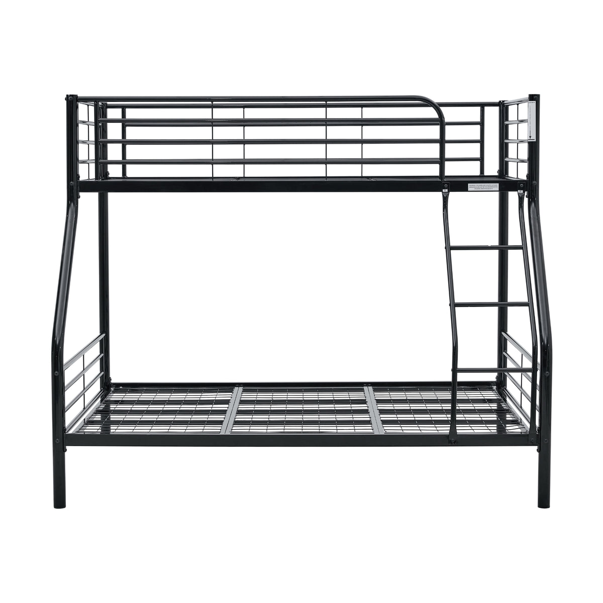 Sams Single Double Metal Bunk Bed Frame Black