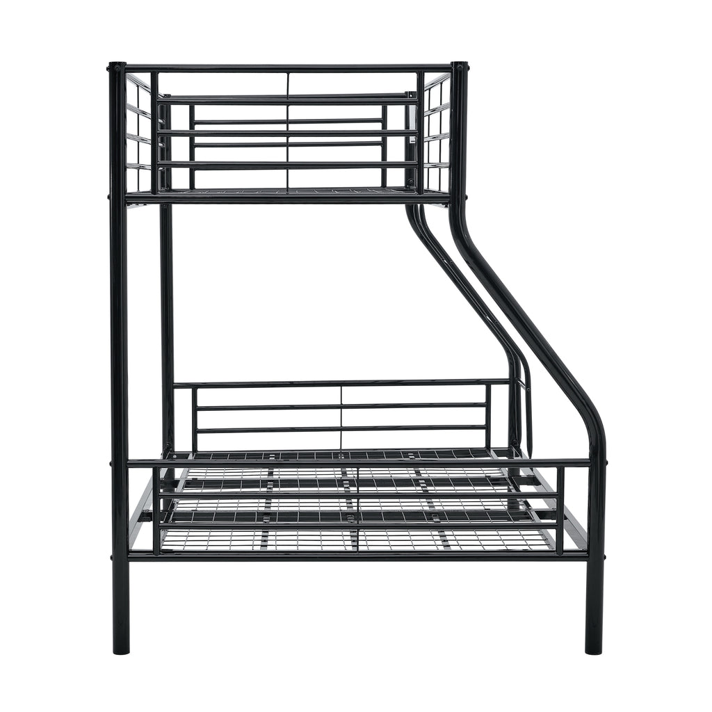 Sams Single Double Metal Bunk Bed Frame Black