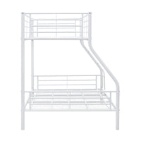 Sams Single Double Metal Bunk Bed Frame White