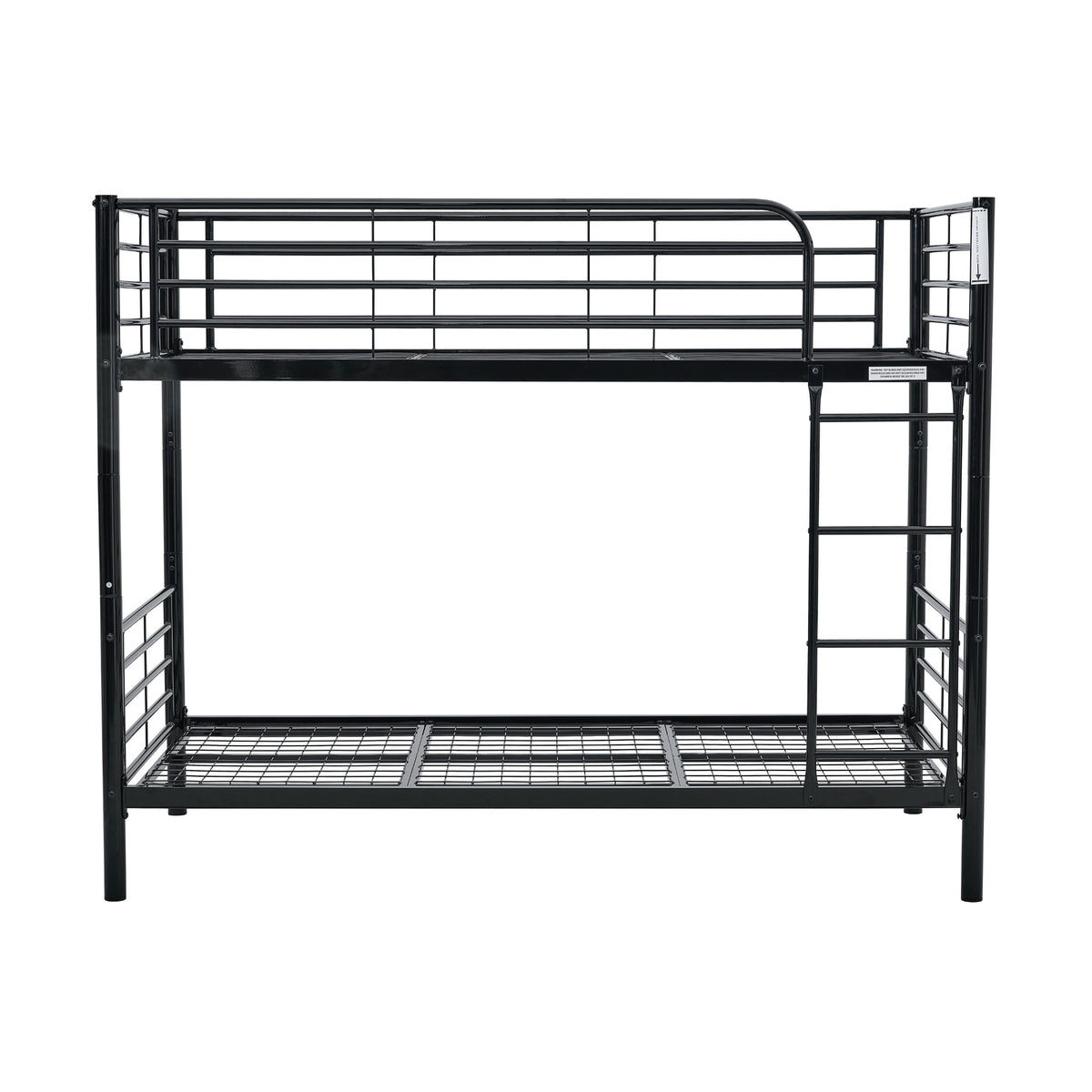 Sams Single Metal Bunk Bed Frame Black