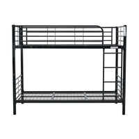 Sams Single Metal Bunk Bed Frame Black