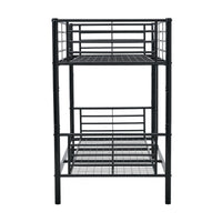 Sams Single Metal Bunk Bed Frame Black