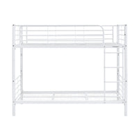 Sams Single Metal Bunk Bed Frame White