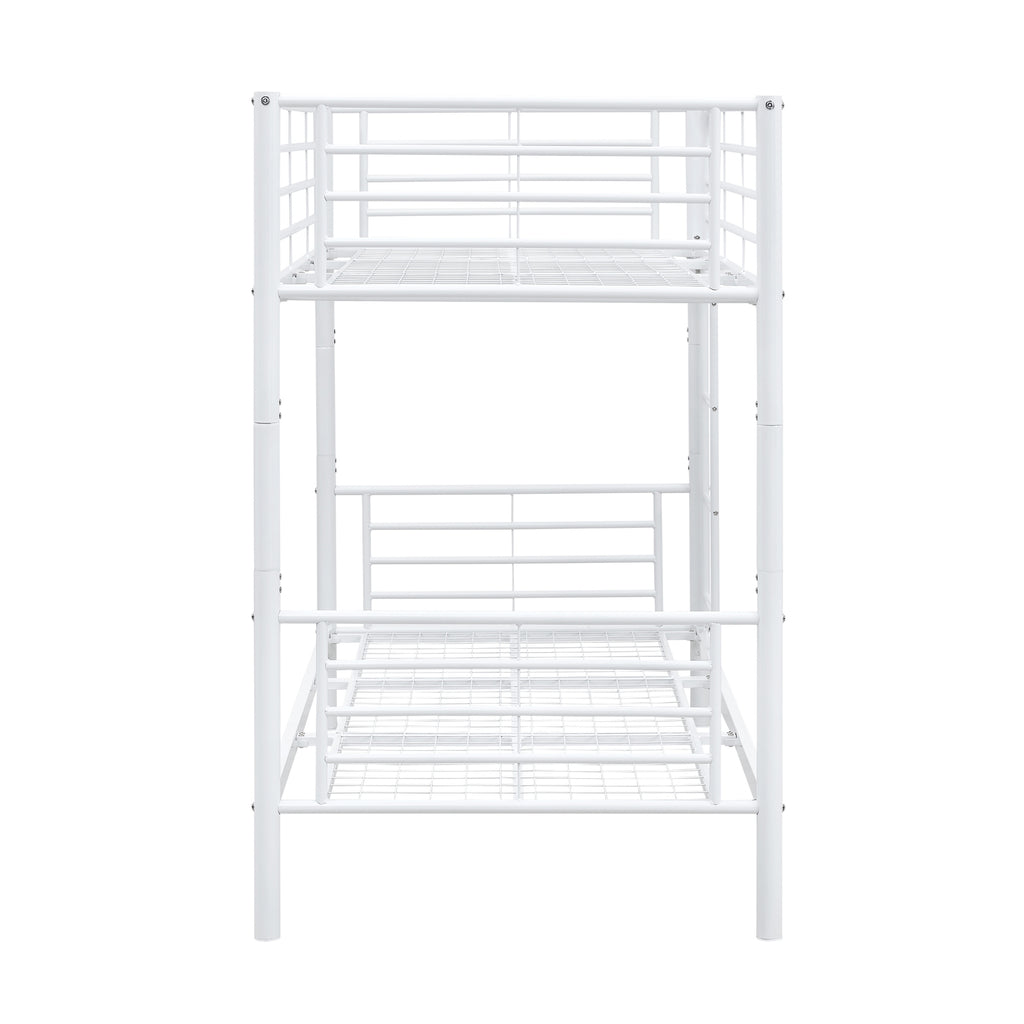 Sams Single Metal Bunk Bed Frame White