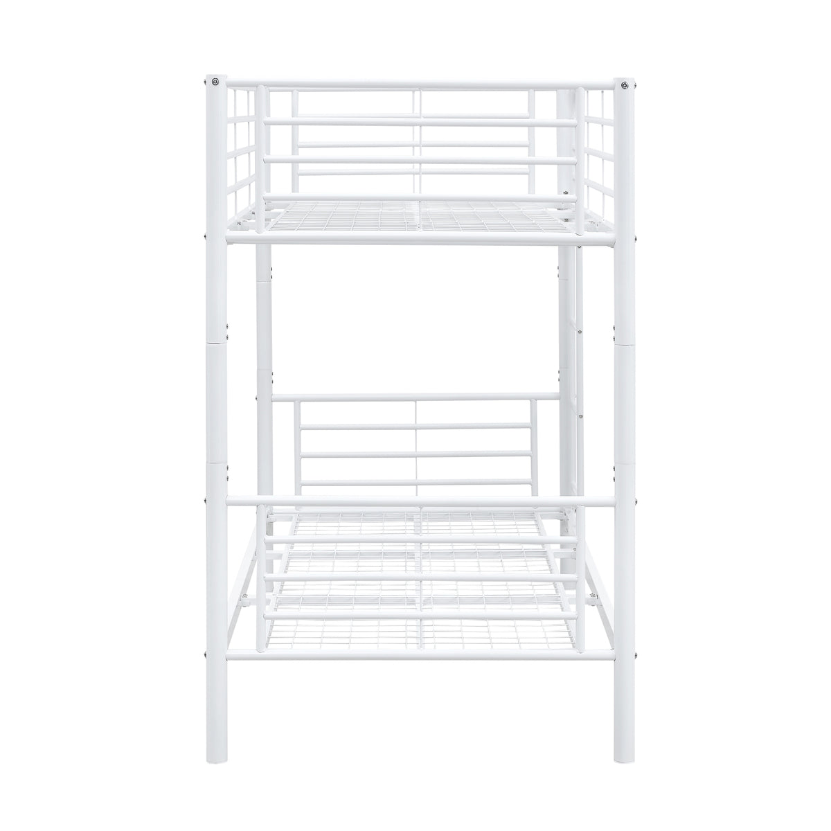 Sams Single Metal Bunk Bed Frame White