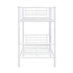 Sams Single Metal Bunk Bed Frame White