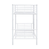 Sams Single Metal Bunk Bed Frame White