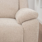 San Fino 1 Seater Electric Recliner Fabric Sofa Lounge Beige