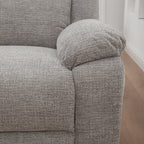 San Fino 1 Seater Electric Recliner Fabric Sofa Lounge Grey
