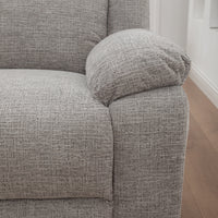 San Fino 2 Seater Electric Recliner Fabric Sofa Lounge Grey