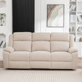 San Fino 3 Seater Electric Recliner Fabric Sofa Lounge Beige