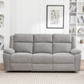 San Fino 3 Seater Electric Recliner Fabric Sofa Lounge Grey