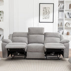San Fino 3 Seater Electric Recliner Fabric Sofa Lounge Grey