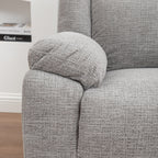 San Fino 4 Seater Modular Corner Electric Recliner Fabric Sofa Lounge Grey