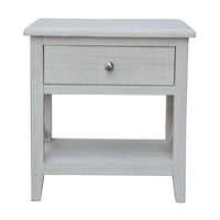 San Remo Bedside Table Washed White