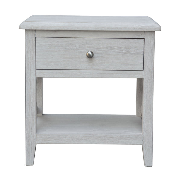 San Remo Bedside Table Washed White