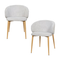 Saturn 2pc Set Dining Chair Oak Grey